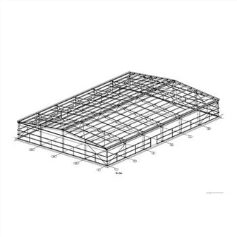 Forsmíðað stálbyggingarvöruhús