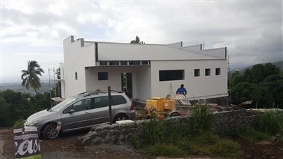 Tveggja-Hönnun létt stálvillu fyrir viðskiptavini Reunion Island